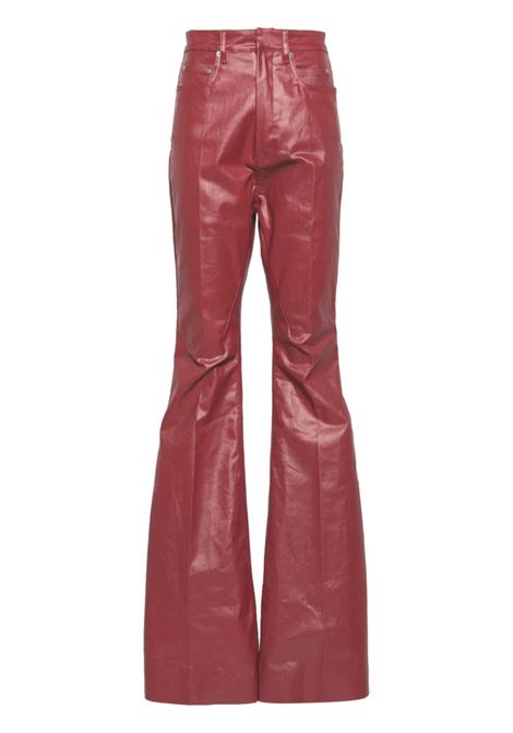 Red Lido Bolan bootcut trousers - men